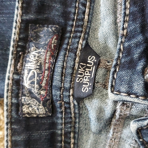 Silver Boot Cut Jeans - Picture 2 of 9